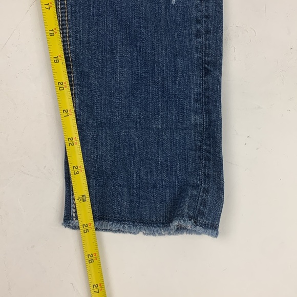 Silver Jeans Suki Skinny Crop Size 27 Stretch Distressed Raw hem Built Free - Picture 13 of 15